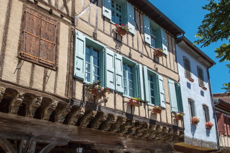 Maison à colombages à Mirepoix en Ariège