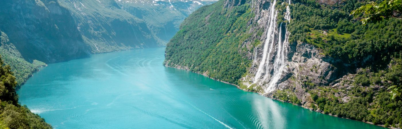 Les chutes des Sept Sœurs du Geirangerfjord